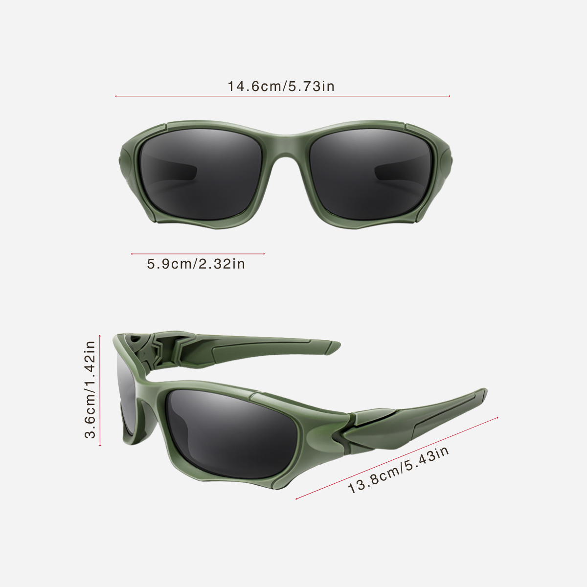 Pheuw® Stealth Camo Shades — sunglasses lay flat